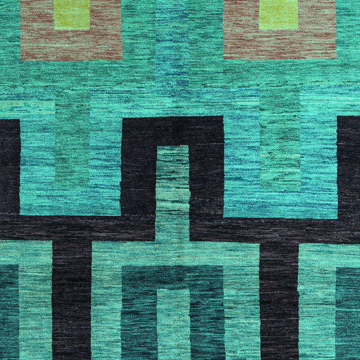 Abstract Turquoise Modern Rug, abs5068turq