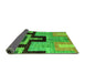 Sideview of Abstract Green Modern Rug, abs5068grn