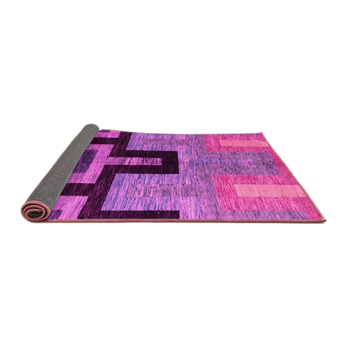 Sideview of Abstract Pink Modern Rug, abs5068pnk