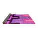 Sideview of Abstract Pink Modern Rug, abs5068pnk