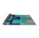 Sideview of Abstract Light Blue Modern Rug, abs5068lblu