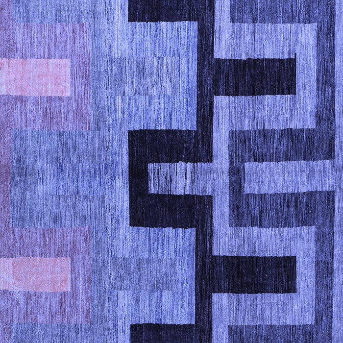 Square Abstract Blue Modern Rug, abs5068blu