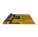 Sideview of Abstract Yellow Modern Rug, abs5068yw