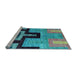 Sideview of Machine Washable Abstract Light Blue Modern Rug, wshabs5068lblu