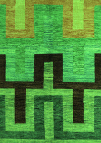 Abstract Green Modern Rug, abs5068grn