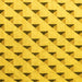Square Machine Washable Solid Yellow Modern Rug, wshabs5069yw