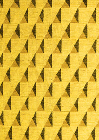 Solid Yellow Modern Rug, abs5069yw