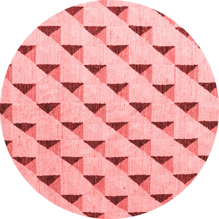 Machine Washable Solid Red Modern Rug, wshabs5069red
