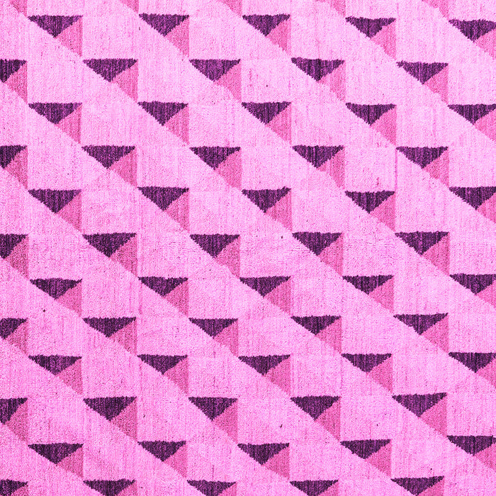Square Solid Pink Modern Rug, abs5069pnk