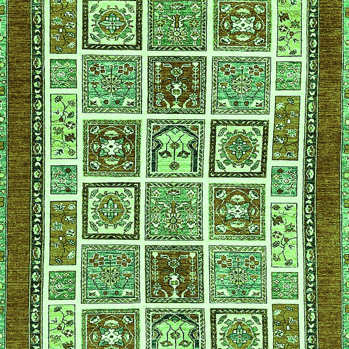 Abstract Green Modern Rug, abs506grn