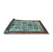 Sideview of Abstract Light Blue Modern Rug, abs506lblu