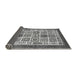 Sideview of Abstract Gray Modern Rug, abs506gry