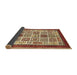 Sideview of Abstract Brown Modern Rug, abs506brn