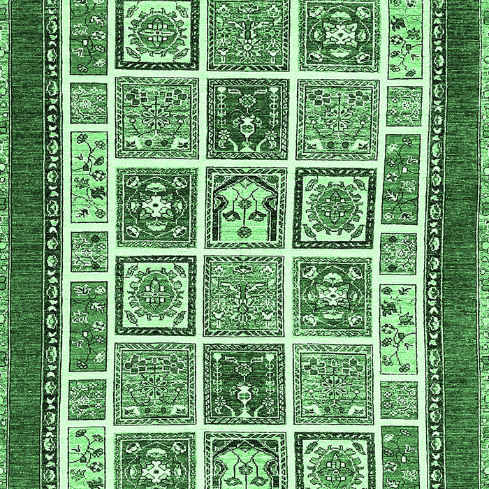 Machine Washable Abstract Emerald Green Modern Area Rugs, wshabs506emgrn
