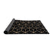 Sideview of Abstract Coffee Brown Modern Rug, abs5070