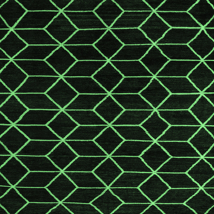 Square Abstract Emerald Green Modern Rug, abs5070emgrn