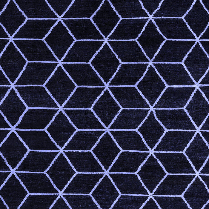 Machine Washable Abstract Blue Modern Rug, wshabs5070blu