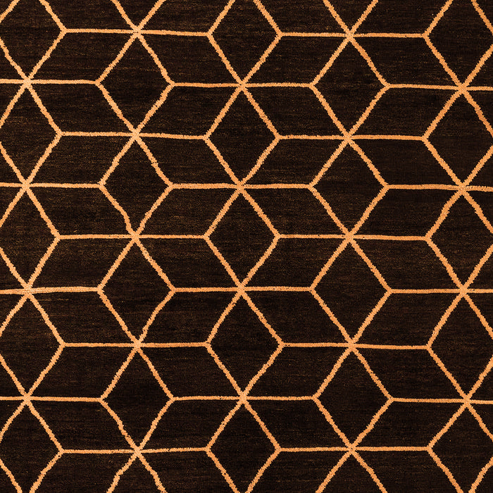 Machine Washable Abstract Orange Modern Area Rugs, wshabs5070org