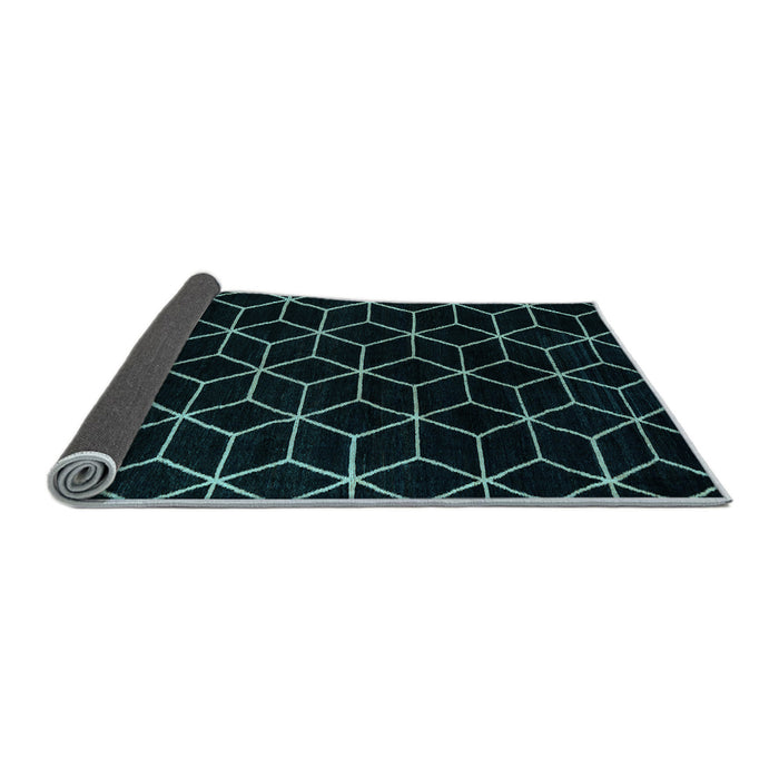 Sideview of Abstract Light Blue Modern Rug, abs5070lblu