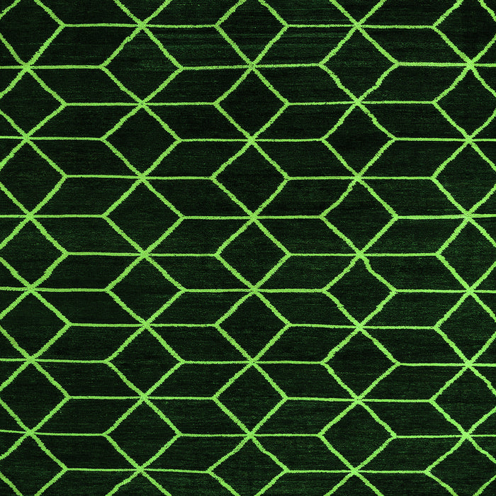 Square Abstract Green Modern Rug, abs5070grn