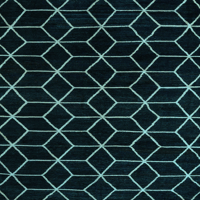 Square Abstract Light Blue Modern Rug, abs5070lblu