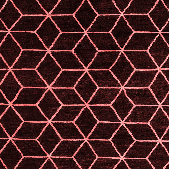 Machine Washable Abstract Red Modern Rug, wshabs5070red