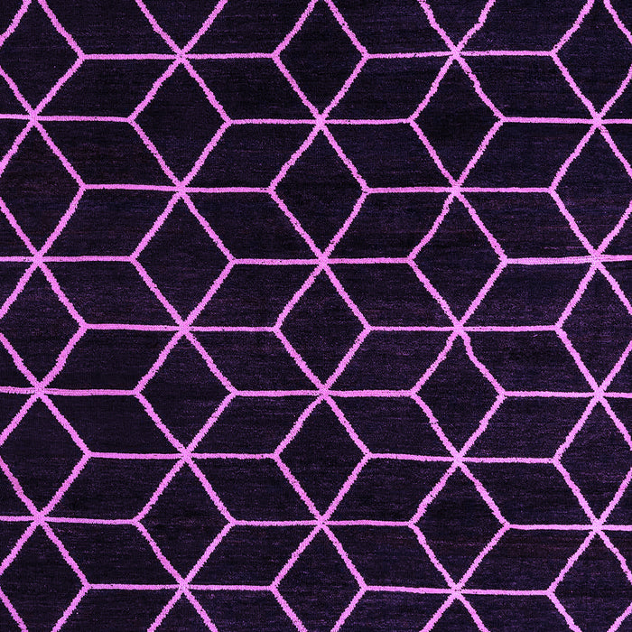 Machine Washable Abstract Purple Modern Area Rugs, wshabs5070pur