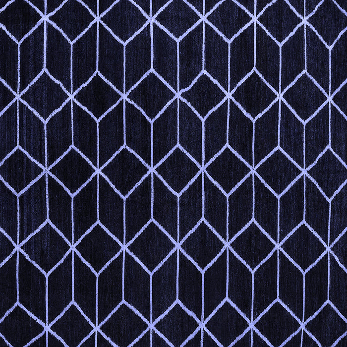 Square Abstract Blue Modern Rug, abs5070blu
