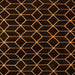 Square Machine Washable Abstract Orange Modern Area Rugs, wshabs5070org