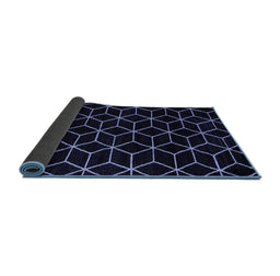 Sideview of Abstract Blue Modern Rug, abs5070blu