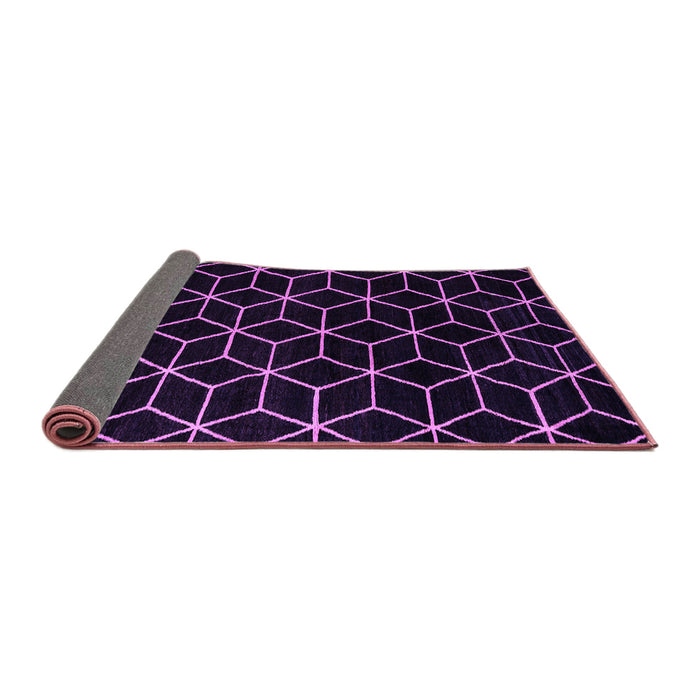 Sideview of Abstract Purple Modern Rug, abs5070pur