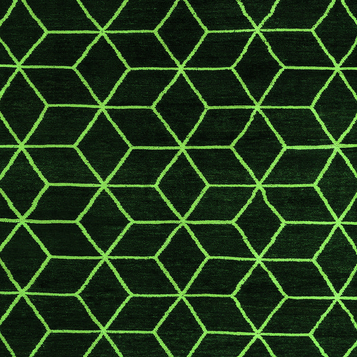 Machine Washable Abstract Green Modern Area Rugs, wshabs5070grn