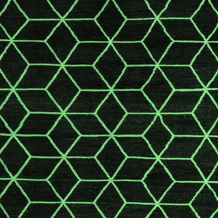 Abstract Emerald Green Modern Rug, abs5070emgrn