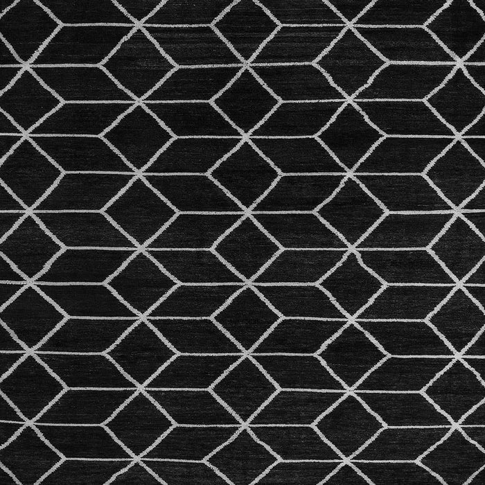 Square Abstract Gray Modern Rug, abs5070gry