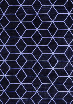 Abstract Blue Modern Rug, abs5070blu