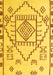 Solid Yellow Modern Rug, abs5071yw