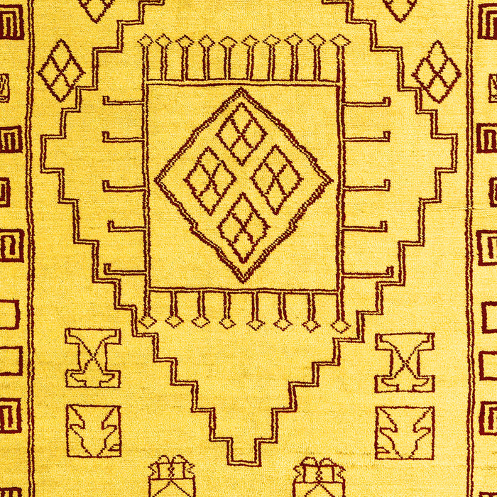 Solid Yellow Modern Rug, abs5071yw