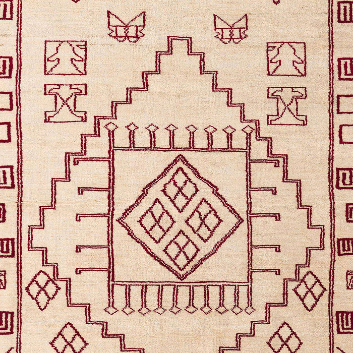 Machine Washable Abstract Tangerine Pink Rug, wshabs5071