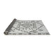 Sideview of Solid Gray Modern Rug, abs5071gry