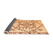 Sideview of Solid Orange Modern Rug, abs5071org