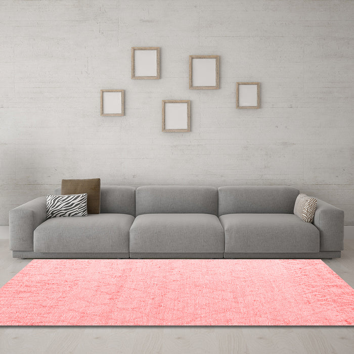 Modern Red Washable Rugs