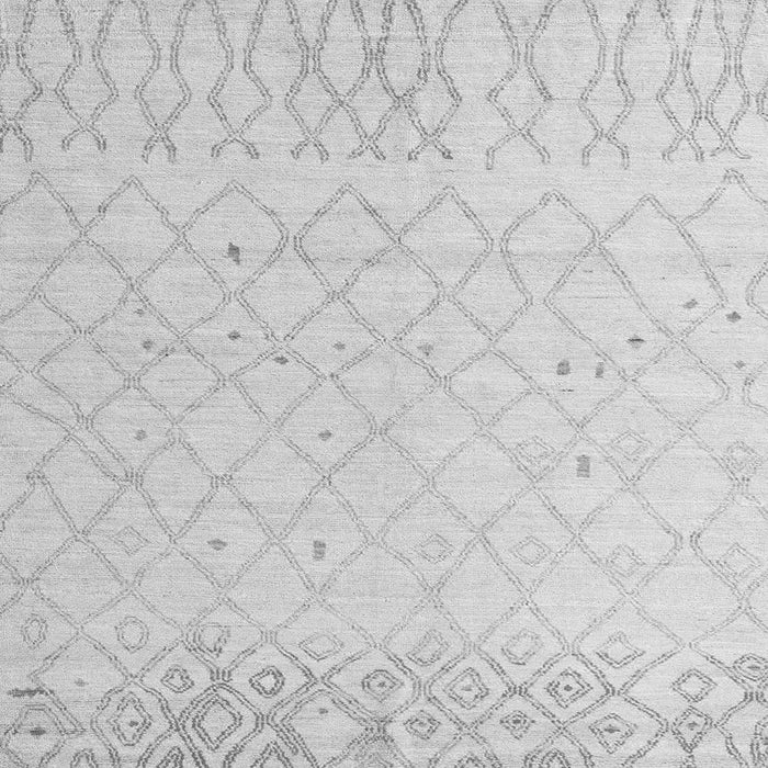 Square Machine Washable Solid Gray Modern Rug, wshabs5072gry