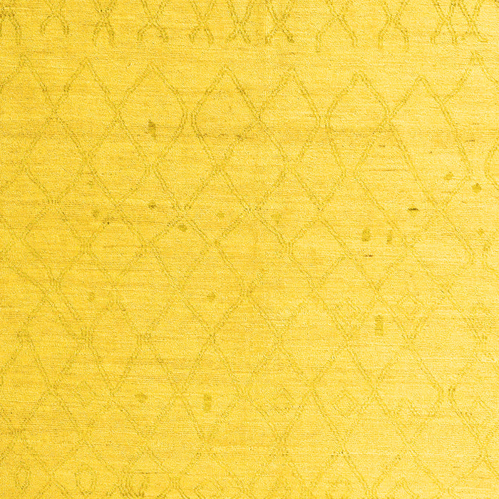 Machine Washable Solid Yellow Modern Rug, wshabs5072yw