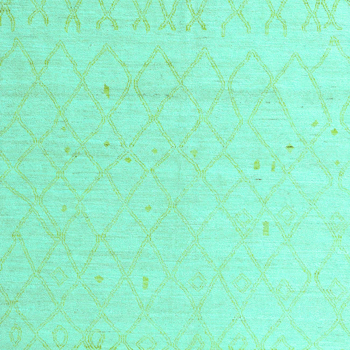 Machine Washable Solid Turquoise Modern Area Rugs, wshabs5072turq