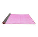 Sideview of Solid Pink Modern Rug, abs5072pnk