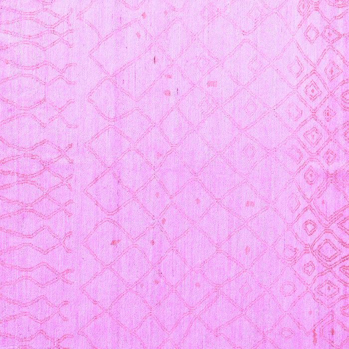 Square Machine Washable Solid Purple Modern Area Rugs, wshabs5072pur