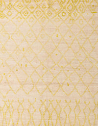 Machine Washable Abstract Sun Yellow Rug, wshabs5072