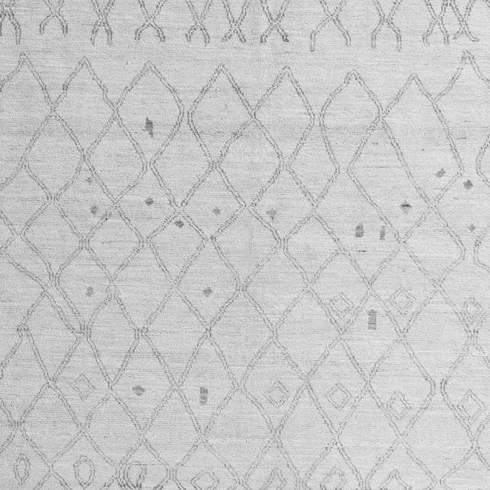 Machine Washable Solid Gray Modern Rug, wshabs5072gry