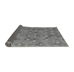 Sideview of Abstract Gray Modern Rug, abs5073gry