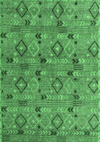 Abstract Emerald Green Modern Rug, abs5073emgrn